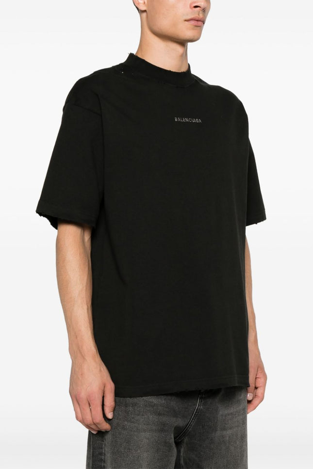 Balenciaga T-shirts and Polos Black