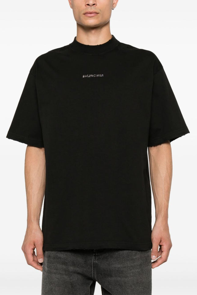 Balenciaga T-shirts and Polos Black