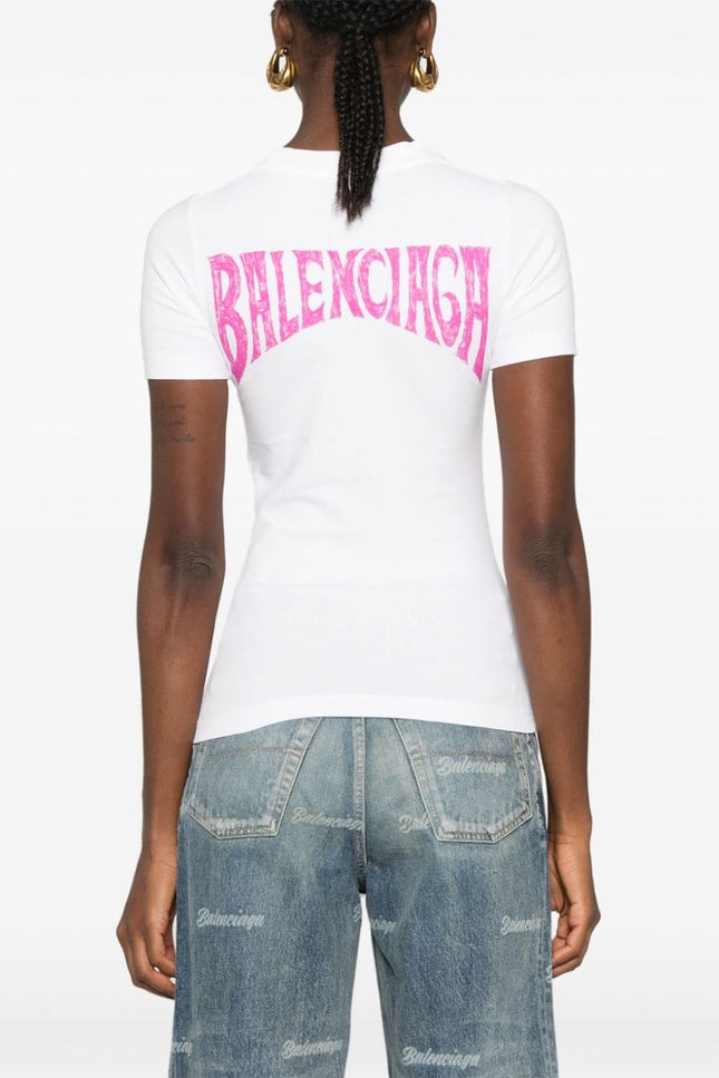 Balenciaga T-shirts and Polos White