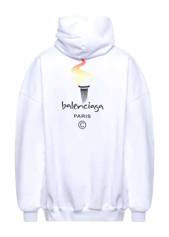 Balenciaga White Cotton Sweater