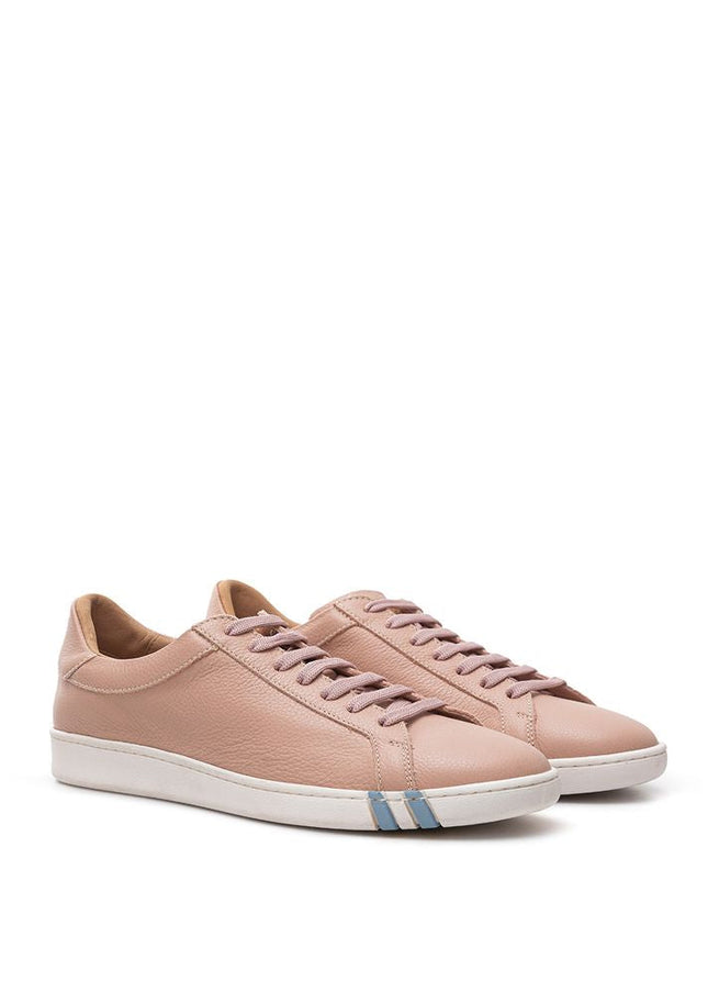 Bally Elegant Pink Leather Sneakers