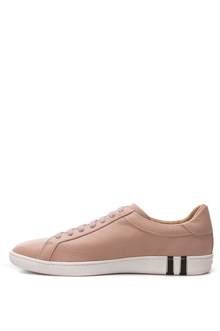 Bally Elegant Pink Leather Sneakers for Women