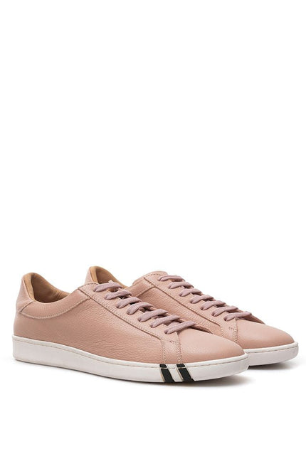 Bally Elegant Pink Leather Sneakers for Women