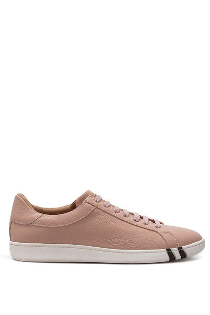 Bally Elegant Pink Leather Sneakers for Women