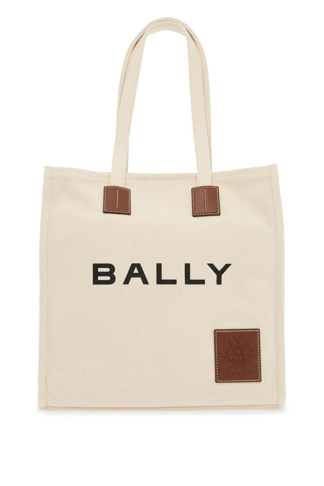 Bally akelei canvas tote bag with - Neutral