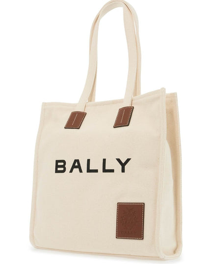 Bally akelei canvas tote bag with