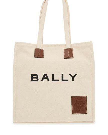 Bally akelei canvas tote bag with