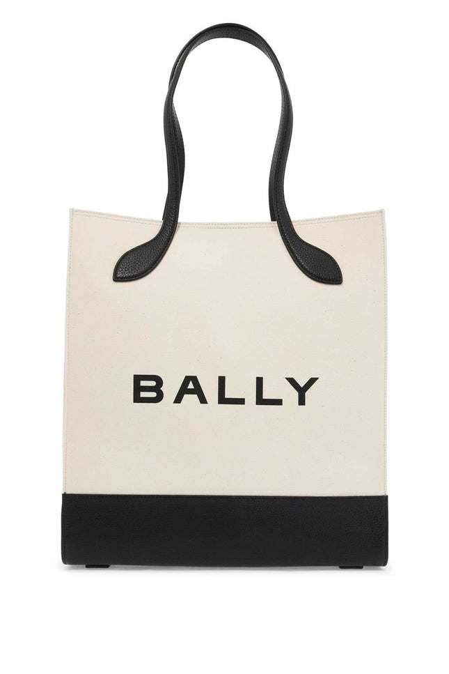 Bally bar keep on tote bag - White