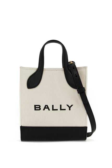 Bally mini fabric bar bag in 8 - Neutral