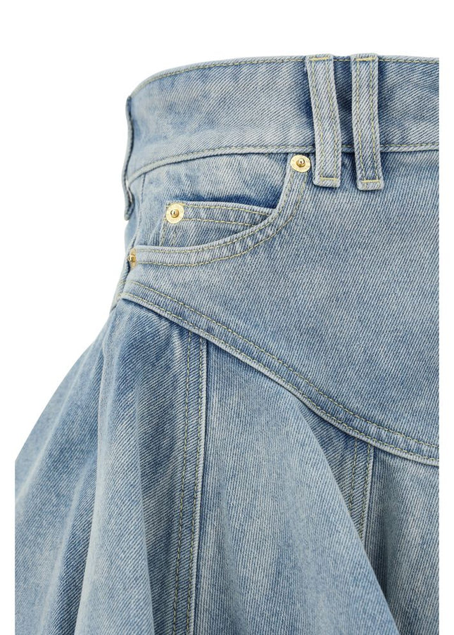 Balmain Denim Mini Skirt