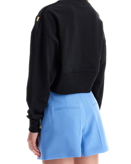 Balmain "cropped sweatshirt with buttons