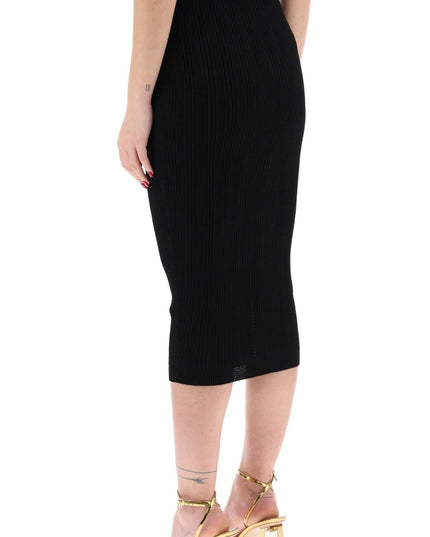 Balmain "knitted midi skirt with embossed