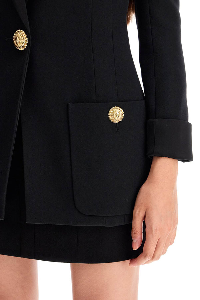 Balmain one-button jacket with lapels - Black