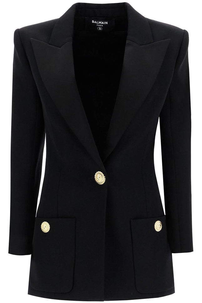 Balmain one-button jacket with lapels