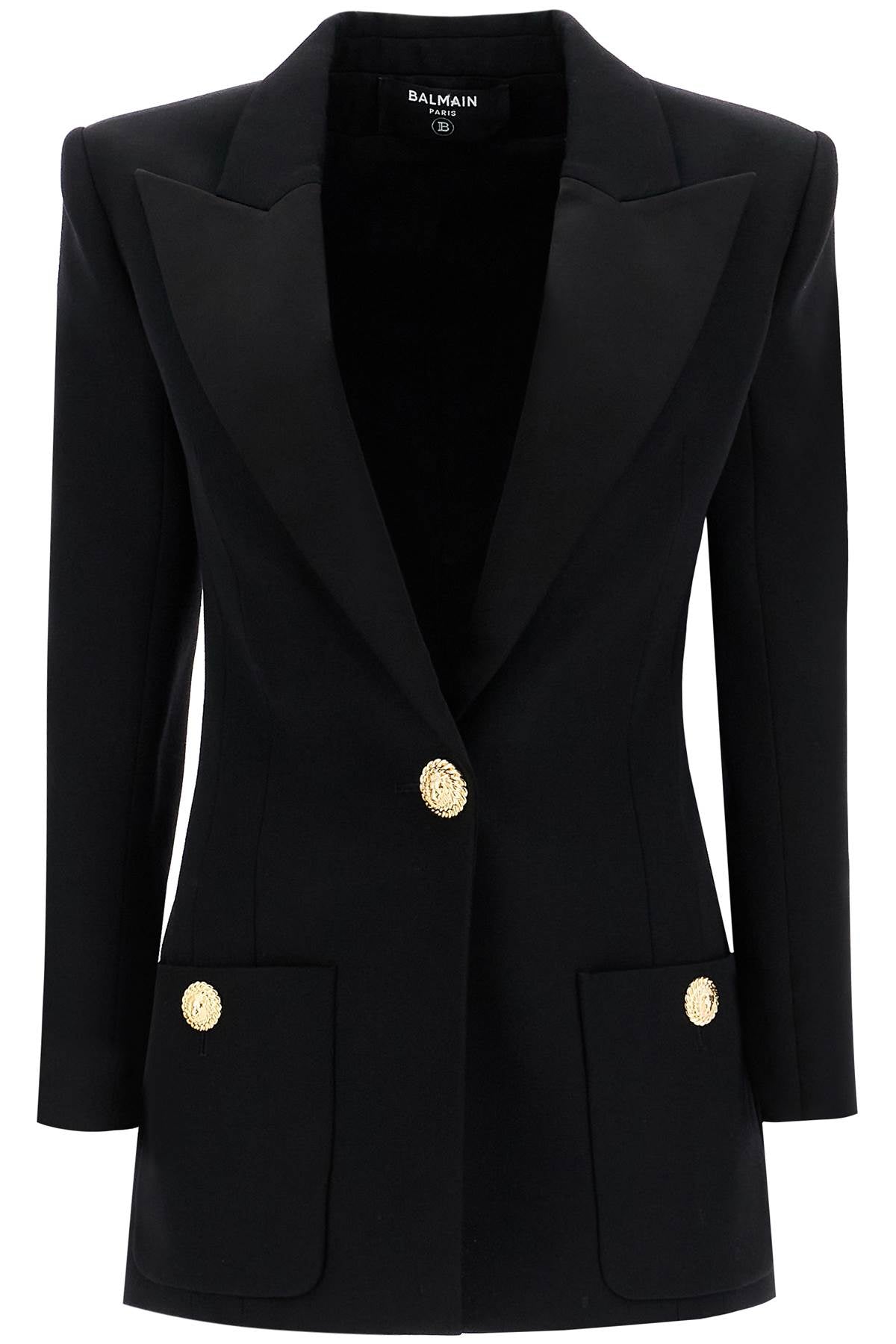 Balmain one-button jacket with lapels