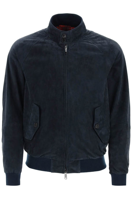 Baracuta g9 harrington suede leather jacket-men > clothing > jackets > leather jackets-Baracuta-42-Blue-Urbanheer