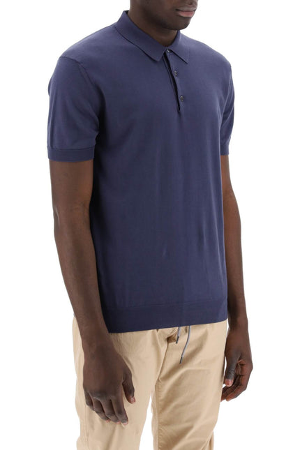 Baracuta cotton knit polo shirt-men > clothing > t-shirts and sweatshirts > polos-Baracuta-Urbanheer