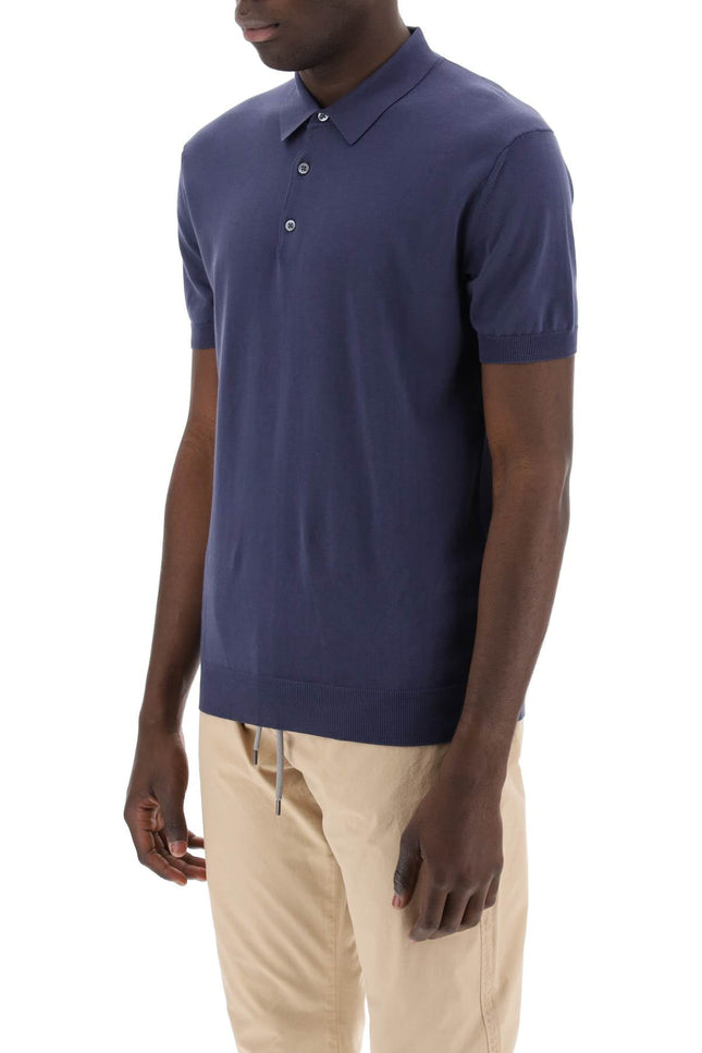 Baracuta cotton knit polo shirt-men > clothing > t-shirts and sweatshirts > polos-Baracuta-Urbanheer