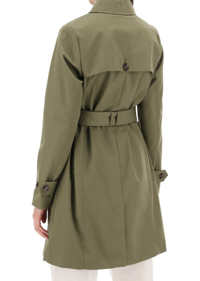 Barbour double-breasted trench coat for