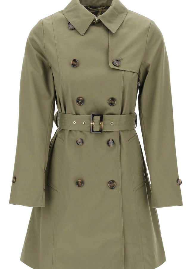 Barbour double-breasted trench coat for