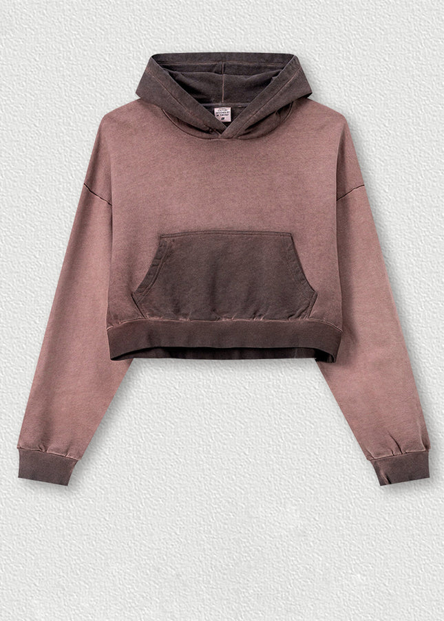 Basic Bae Kangaroo Pocket Long Sleeve Cropped Hoodie