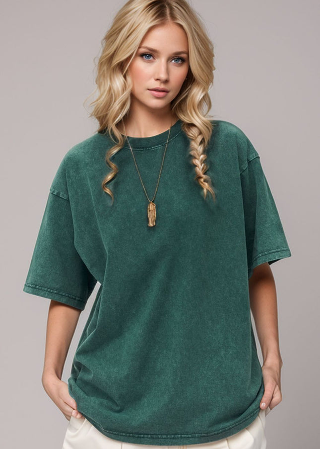 Basic Bae Round Neck Half Sleeve T-Shirt