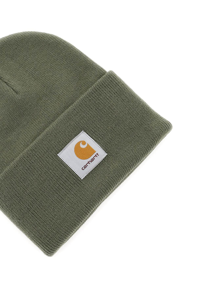 Beanie Hat With Logo Patch-men > accessories > scarves hats & gloves > hats-Carhartt Wip-os-Verde-Urbanheer