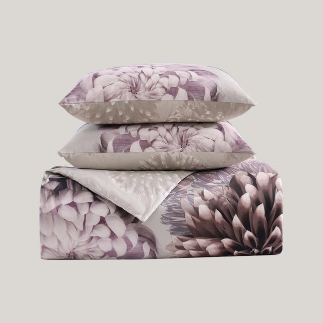 Bebejan Bloom Purple 100% Cotton 5-Piece Comforter Set