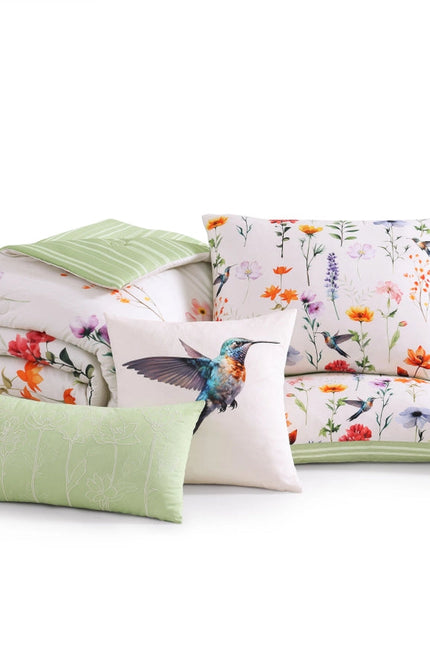 Bebejan Fresh Cut Flowers 100% Cotton 5-Piece Comforter Set