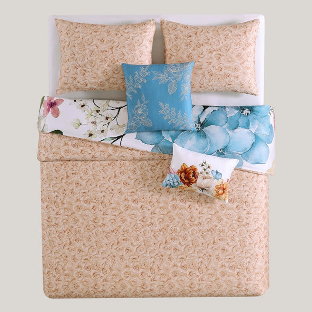 Bebejan Maia Blue 100% Cotton 5-Piece Comforter Set