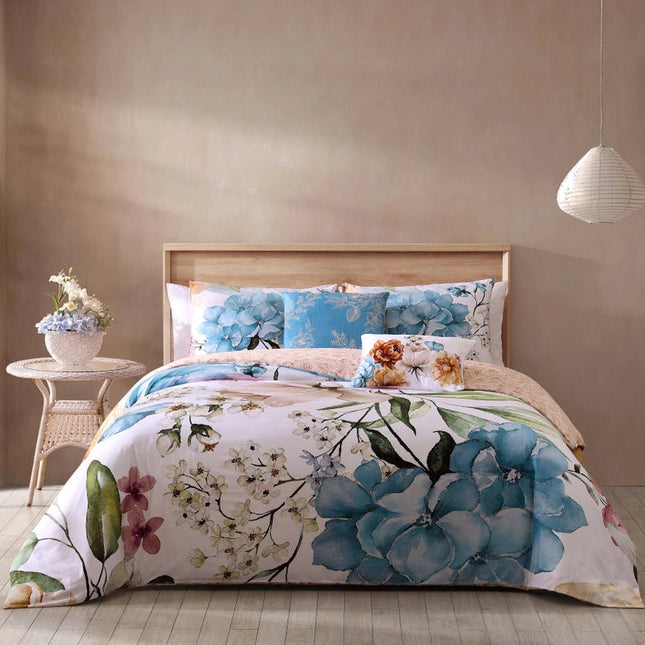 Bebejan Maia Blue 100% Cotton 5-Piece Comforter Set