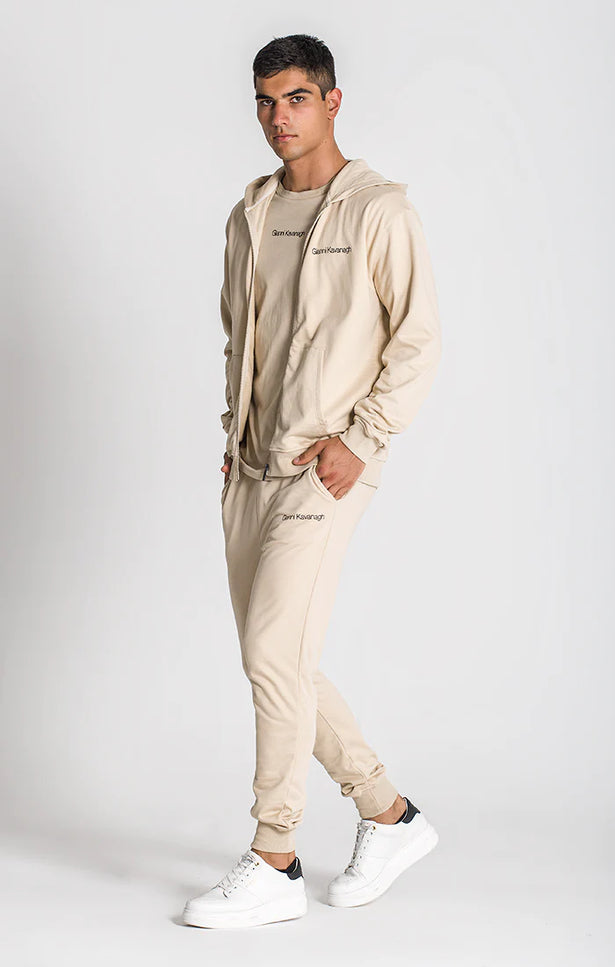 Beige Essential Micro Hoodie Jacket-Gianni Kavanagh-BEIGE-XS-Urbanheer