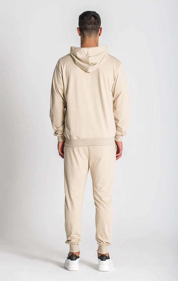 Beige Essential Micro Hoodie Jacket-Gianni Kavanagh-Urbanheer