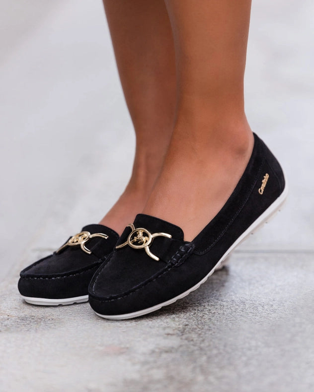 Belle Leather Loafers Black