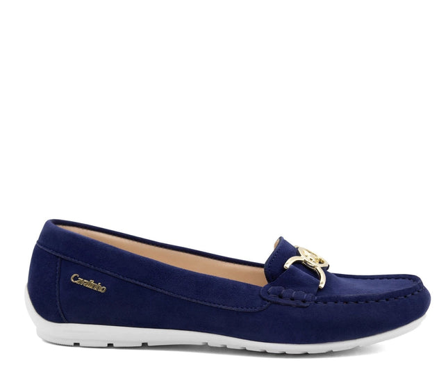 Belle Leather Loafers Navy