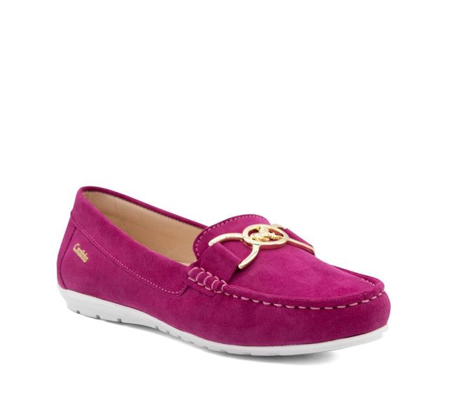 Belle Leather Loafers Pink