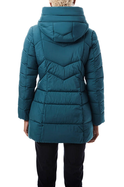 Bernardo Hooded Quilted Puffer Walker Astro Green