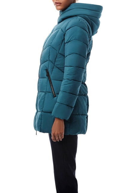 Bernardo Hooded Quilted Puffer Walker Astro Green