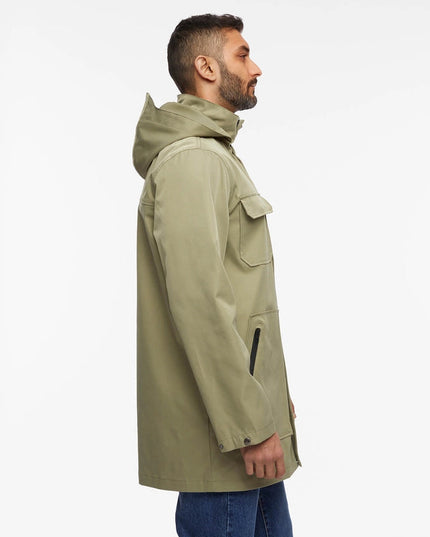 Bernardo Mens Tech Raincoat with Removable Hood