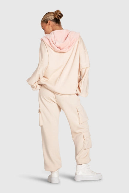 Best of Me Panelled Pant- Blush