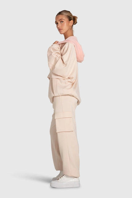 Best of Me Panelled Pant- Blush