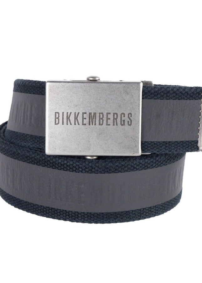 Bikkembergs Black Cotton Mens Belt