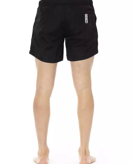 Bikkembergs Black Polyamide Men Swim Short