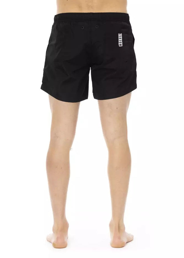 Bikkembergs Black Polyamide Men Swim Short