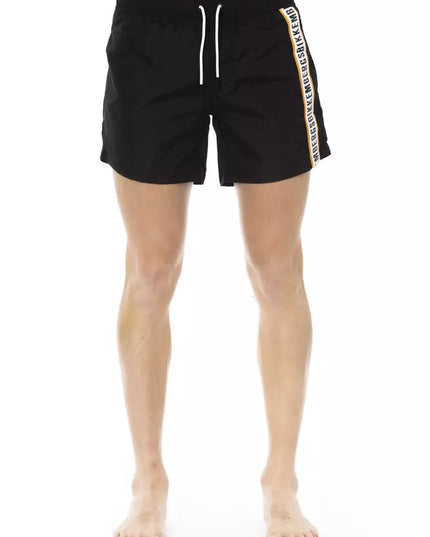 Bikkembergs Black Polyamide Men Swim Short