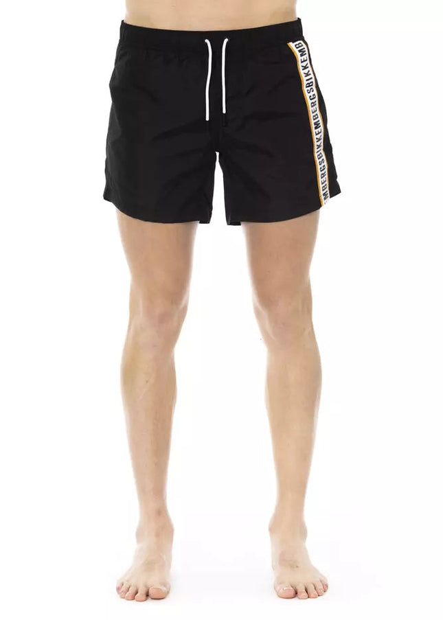 Bikkembergs Black Polyamide Men Swim Short