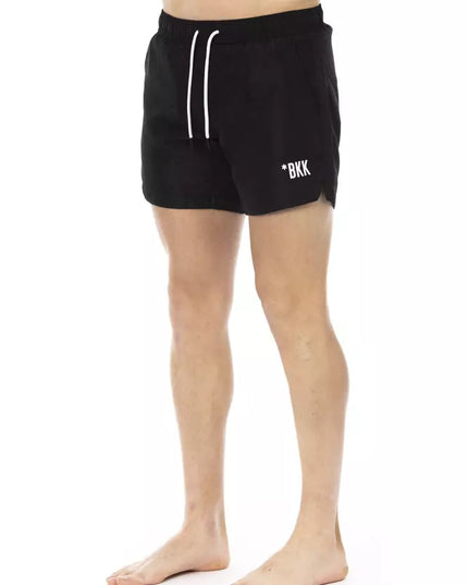 Bikkembergs Black Polyester Men Swim Short