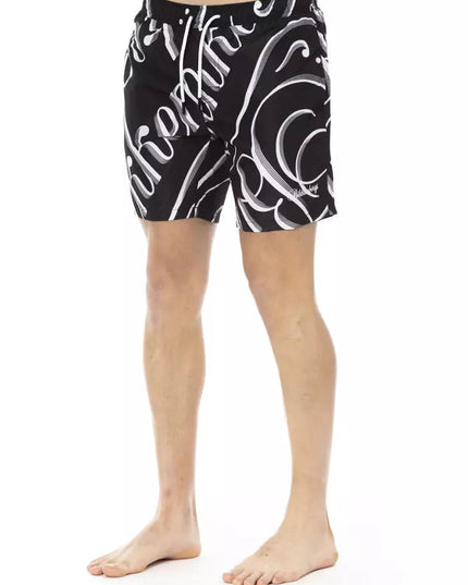 Bikkembergs Black Polyester Men Swim Short