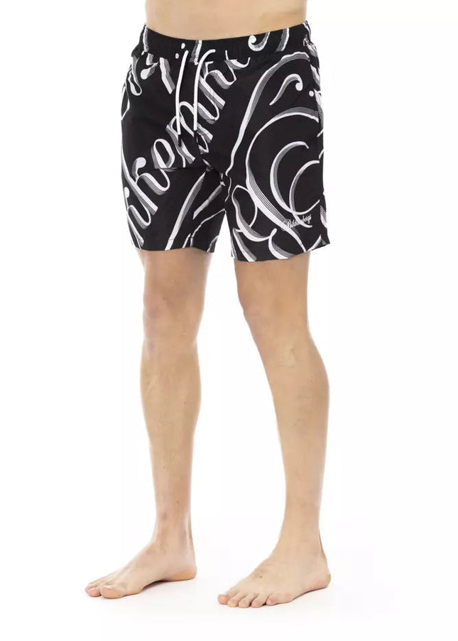 Bikkembergs Black Polyester Men Swim Short