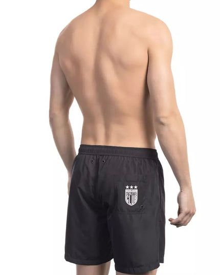 Bikkembergs Black Polyester Men Swim Short